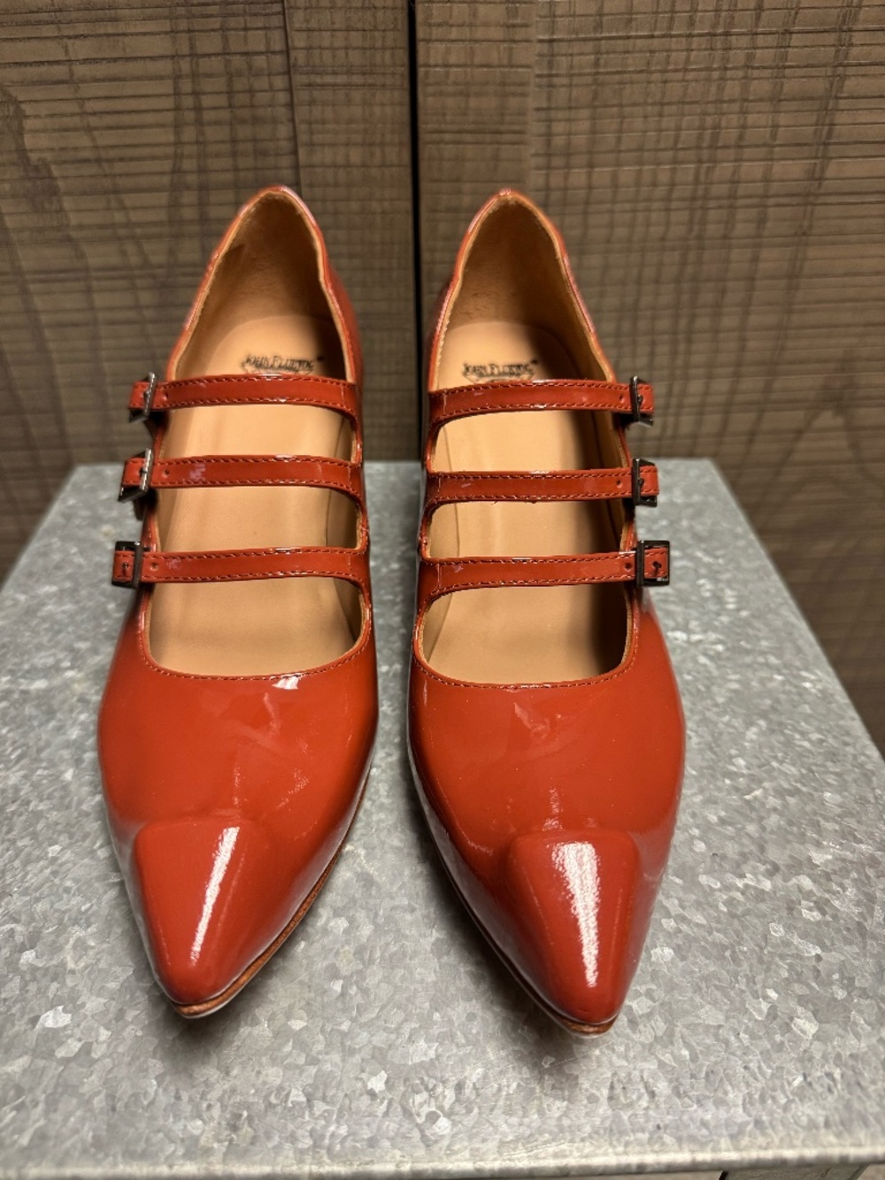 Classy Bach Triple Strap Mary Jane Heels
